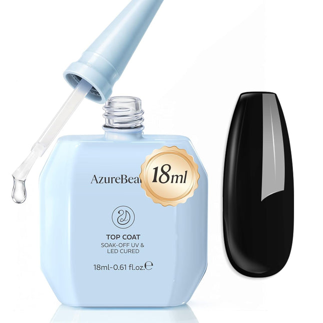18ml No Wipe High Gloss Clear Gel Top Coat