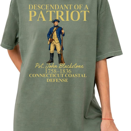 Custom Descendant of a Patriot 1776-2026 T-Shirt