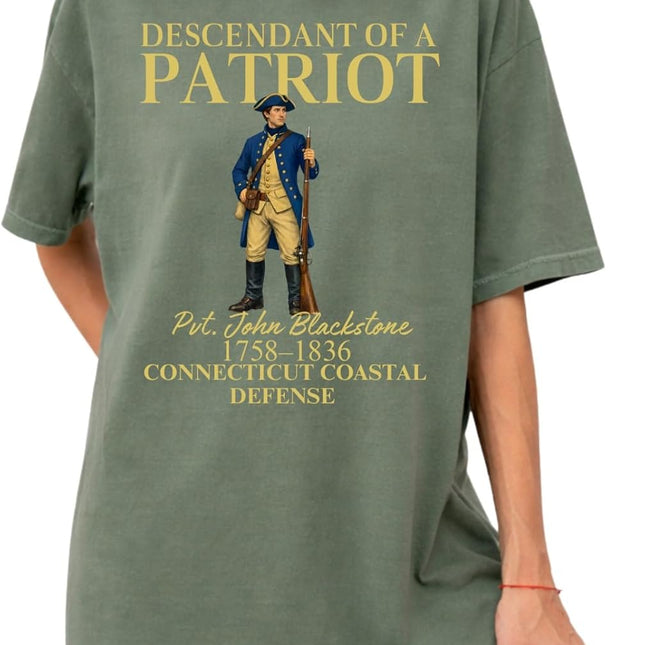 Custom Descendant of a Patriot 1776-2026 T-Shirt