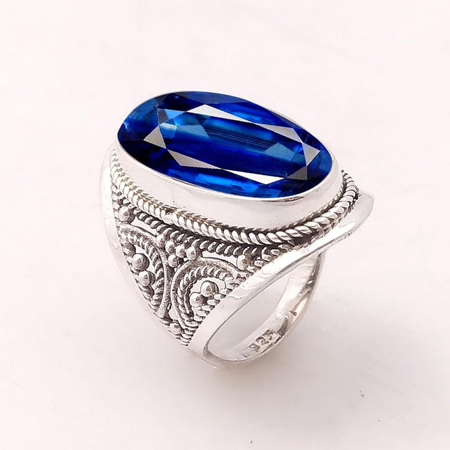 925 Sterling Silver Gemstone Statement Ring