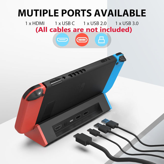 Portable TV Docking Station Replacement with 4K HDMI, Type-C and USB Ports