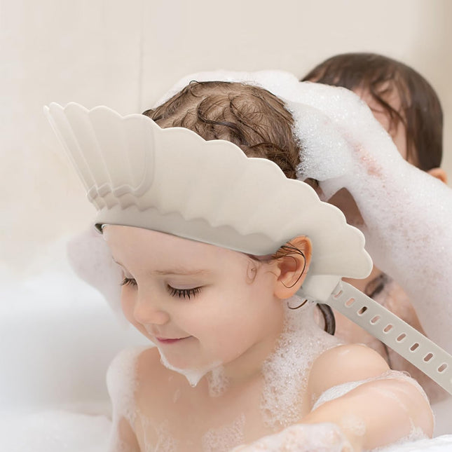 LittleNest NidoPequeño Baby Shower Cap Shield, Bathing Cap Bath Hat Bathing Safe Silicone Protection — Baby & Toddler