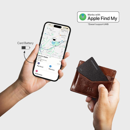 MFi-Certified Wallet Tracker Card for Travel
