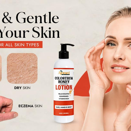 GlowEssence EsenciaLuz Colostrum and Honey Body Lotion - Peptide Firming Body Lotion for Women — Beauty & Self-Care