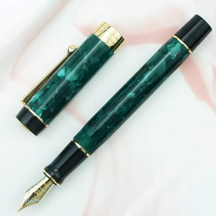 SourceToHome FuenteACasa Jinhao 100 Fountain Pen Celluloid Classic Style, #6 Nib Smooth Writing — Home & Lifestyle