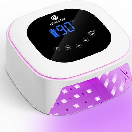 Cordless 80W Rechargeable UV LED Nail Lamp in White