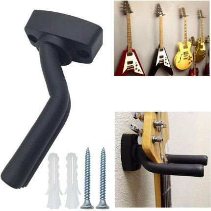 6-Piece Wall Mount Guitar Hanger Set for Guitars, Bass, Mandolin and Banjo