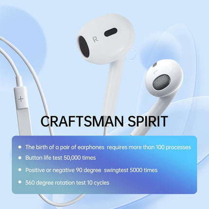 2-Pack Wired Plug-and-Play Earbuds for iPhone 14/13/12