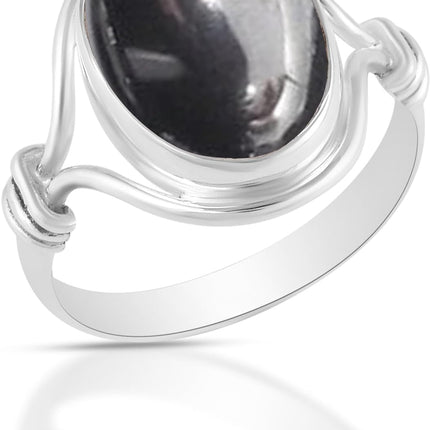 925 Sterling Silver Ring For Women & Girls Natural Gemstone Ring Sterling — Home & Lifestyle