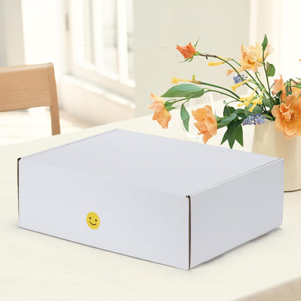 12 x 9 x 4 in White Corrugated Shipping Box