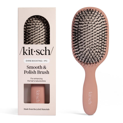 Smooth & Polish Dual Bristle Detangler Brush - Terracotta
