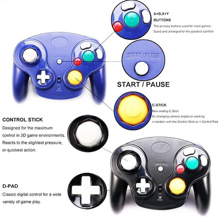 Wireless Game Cube Controller 2-Pack with Receiver Adapter