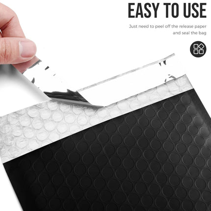 Black 6x10 Bubble Mailers, 100 Pack