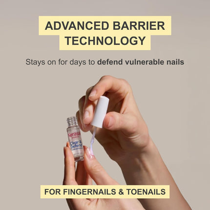 Advanced Clear & Defend Nail Renewal, Polish-Compatible Nail Repair with Urea and Spirulina, 0.13 Fl Oz
