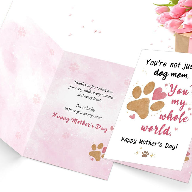 Dog Mom Mother's Day Card from the Dog