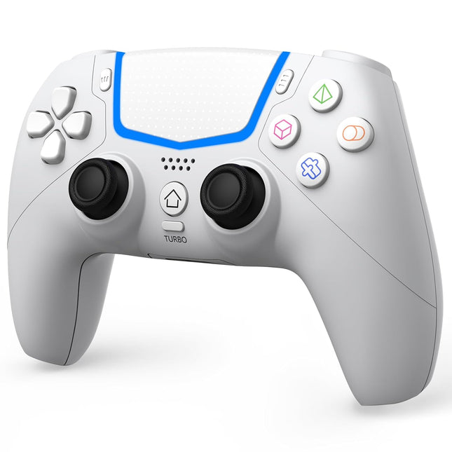 White Wireless Gaming Controller with Hall Joysticks