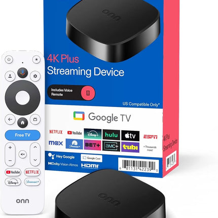 4K Plus Streaming Device with Voice Remote, 16GB Storage, 2GB RAM, Wi-Fi 6 and 4K UHD