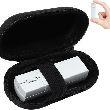 Wireless Mini Finger Mouse - Silent Dual-Mode Bluetooth & 2.4GHz Portable PC Mouse with Case