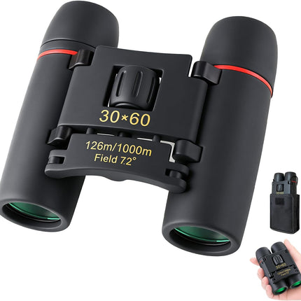 30x60 Mini Compact Binoculars for Adults and Kids