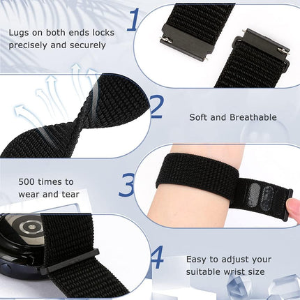 20mm Nylon Quick Release Smartwatch Band