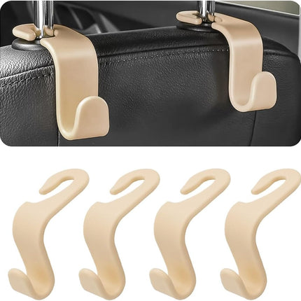Leather Car Hooks for Seat Back Organization