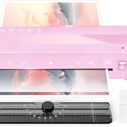 9-Inch A4 Hot and Cold Laminator with Trimmer and 20 Sheets