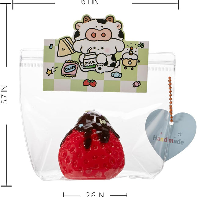Big Strawberry Silicone Squishy Squeeze Toy