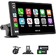 7-Inch Portable Car Screen with Wireless Phone Features