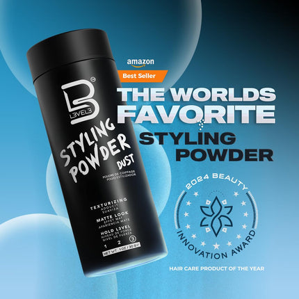 Level 3 Natural Look Men's Styling Powder, 30 Grams