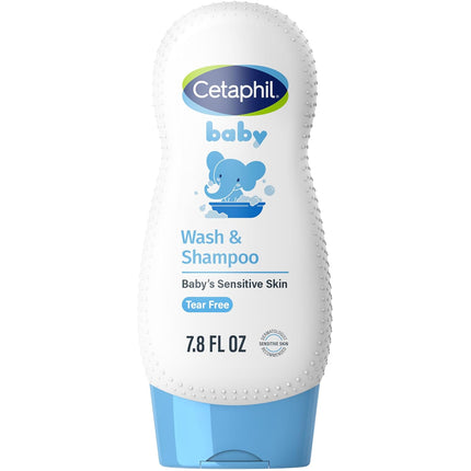 Baby Shampoo and Body Wash with Organic Calendula, Tear Free, Hypoallergenic, 7.8 oz