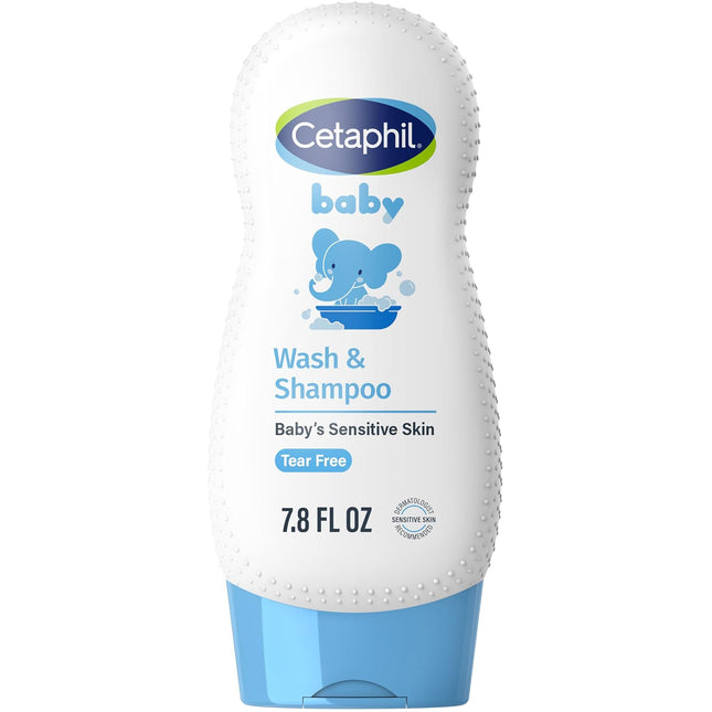 Baby Shampoo and Body Wash with Organic Calendula, Tear Free, Hypoallergenic, 7.8 oz