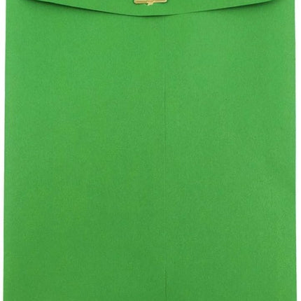 SourceToHome FuenteACasa JAM PAPER 9 x 12 Colored Envelopes with Clasp Closure - Green Recycled - — Home & Lifestyle