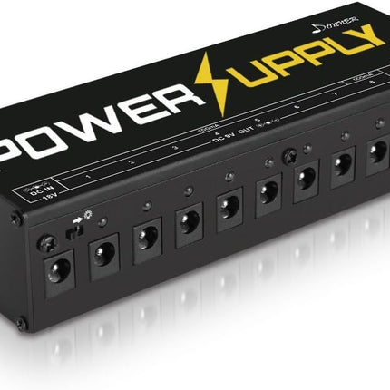 SourceToHome FuenteACasa Donner DP-1 Guitar Power Supply 10 Isolated DC Output — Home & Lifestyle