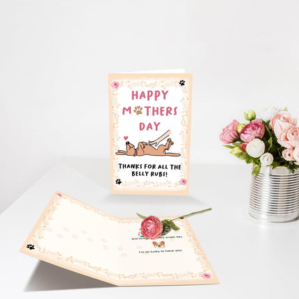 PawHaven RefugioPata Mother's Day Card for Dog Mom, Funny Mother's Day Card Gift from Dog Puppy — Pet Supplies