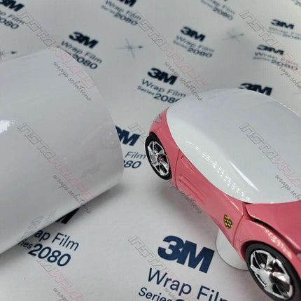Gloss White Automotive Vinyl Wrap Sample | G10 | 3 in x 5 in