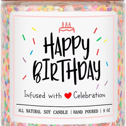 Vanilla Cream Scented Birthday Candle for Women