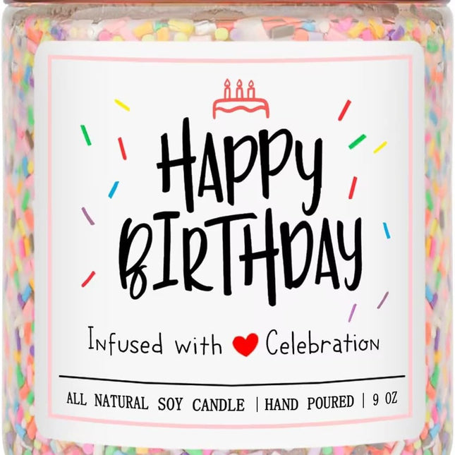 Vanilla Cream Scented Birthday Candle for Women
