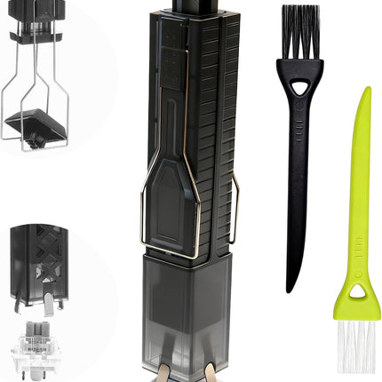 2-in-1 Keycap Puller & Switch Puller Tool with 2 Cleaning Brushes