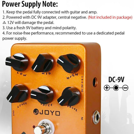 American Tube Amp Simulator & Preamp Guitar Pedal with Built-In Cab Sim