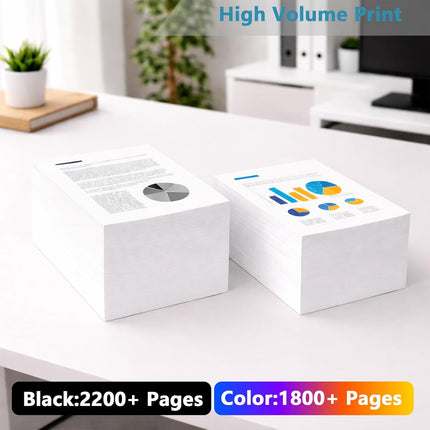 Remanufactured Ink Cartridges Replacement with V15.2.1 Chips (Black, 2-Pack)