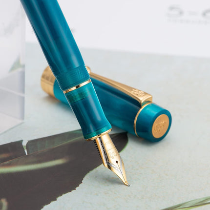 Classic Celluloid Fountain Pen with #6 Nib