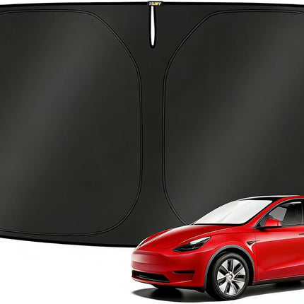 Foldable Windshield Sun Shade for 2017-2026 Model Y and Model 3