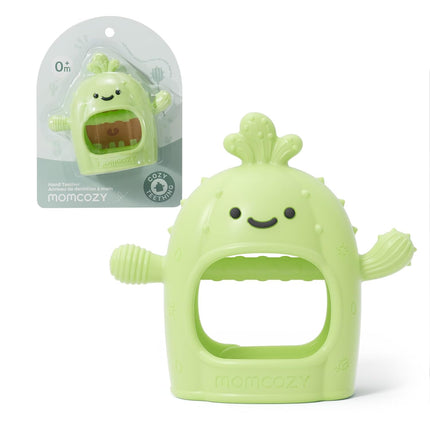 Grass Green Food Grade Silicone Baby Teething Mitten