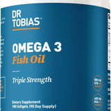 Omega 3 Fish Oil 2000mg Triple Strength, 180 Softgels