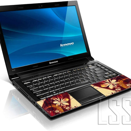 SourceToHome FuenteACasa LSS Laptop 17-17.3" Skin with Colorful Flower Floral Pattern — Home & Lifestyle