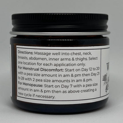 Organic Wild Yam Cream for Women - 2 oz