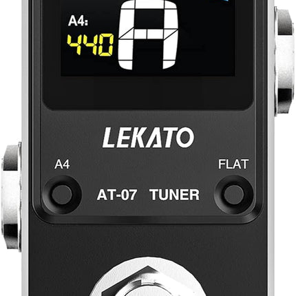 Guitar Tuner Pedal with True Bypass for Electric Guitar and Bass