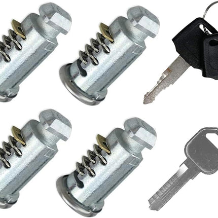 4 Pack One-Key Compatible Rack Lock Cores for Bike, Roof, Cargo, Tower, and Ski Racks