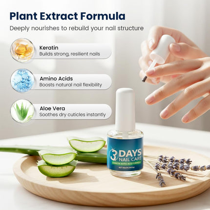 3 Days Keratin Nail Care Oil for Brittle Nails
