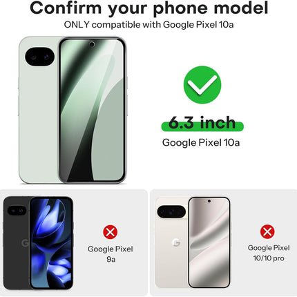 3 Pack Tempered Glass Screen Protector Kit for 6.3-Inch 10a Phone